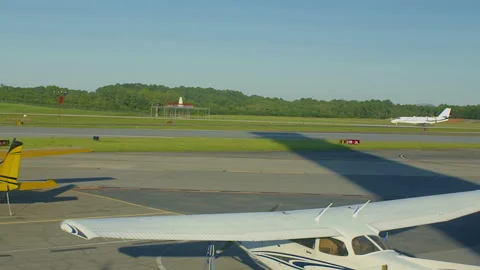 Jet getting ready for takeoff Stock Footage 142115044