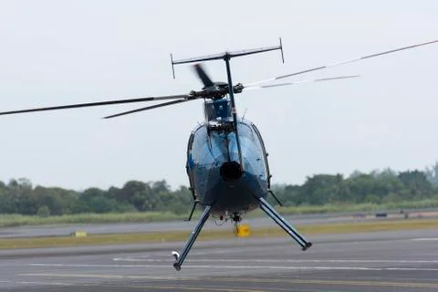 Jet helicopeter taking off Stock Photos