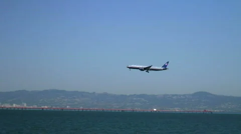 Jet landing Stock Footage