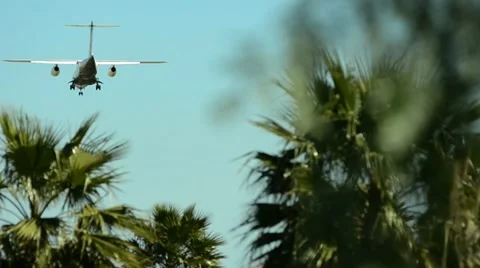 Jet landing Stock Footage 10804617