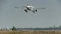 Jet landing, tail view HD Footage