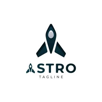 Jet Logo Template. Plane Icon Professional Design. Astro Logo Stock Illustration