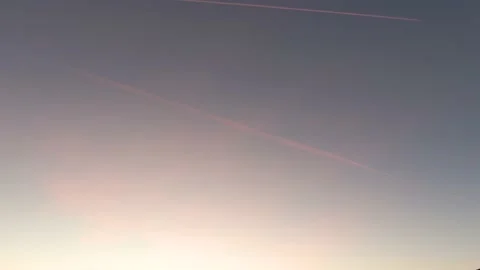 Jet Making Contrail - Vapour Trail Stock Footage 229795086