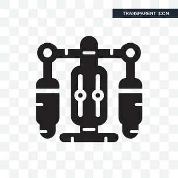 Jet pack vector icon isolated on transparent background, Jet pack logo design Stock Illustration