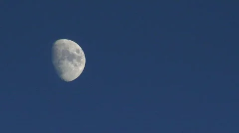 Jet passes full moon Stock Footage 502510