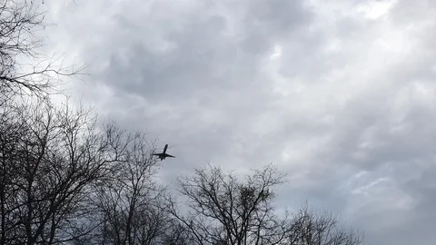 Jet passes overhead Stock-Footage 118724814