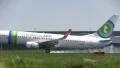 Jet passing the frame while landing HD Footage
