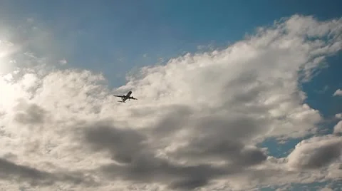 Jet passing HD ProRes 720 Stock Footage 10872110