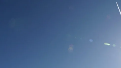 Jet plane Airbus A320 approaching landing Stock Footage