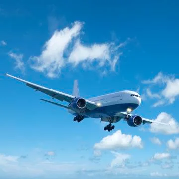 Jet plane in flight Foto stock