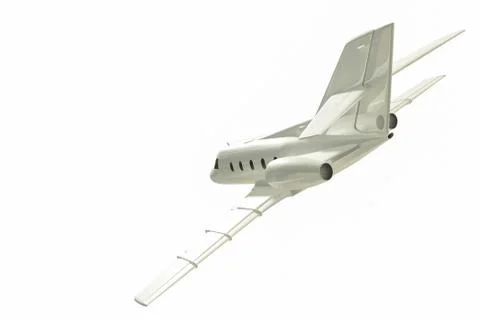 Jet plane flying. Stock Illustration