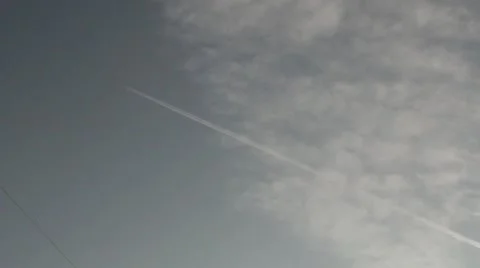 Jet plane flying low angle Stock-Footage 55432663