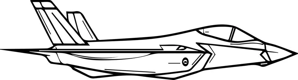 A jet plane is flying in the sky Stock Illustration