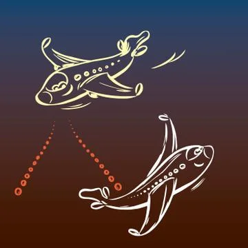 Jet plane Stock Illustration