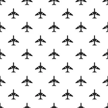 Jet plane pattern, simple style 스톡 일러스트