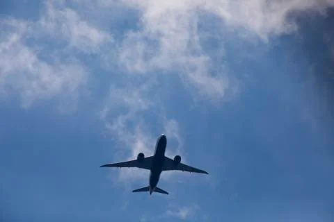 Jet Plane in Sky Stock Photos