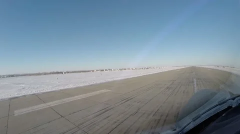 Jet plane taking off Stock Footage 68579601