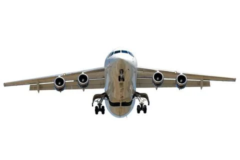 Jet plane on white background Stock Photos