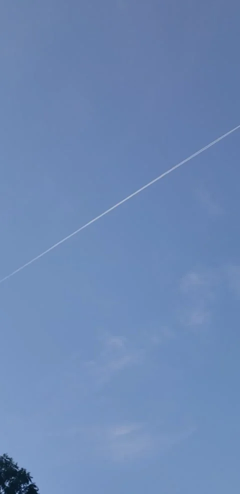 Jet Planes Leaving Trails in the Sky Stock Footage 157031333
