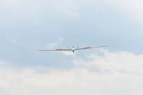 Jet powered RC model of glider, saiplane Stock Photos