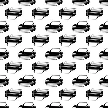 Jet printer pattern seamless vector Stock Illustration