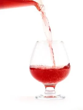 Jet of red wine Photos