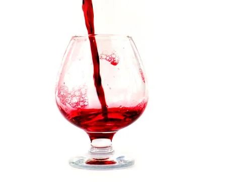A jet of red wine Stock Photos