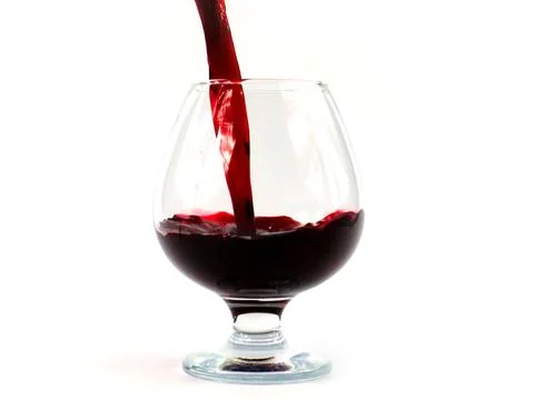 A jet of red wine Stock Photos
