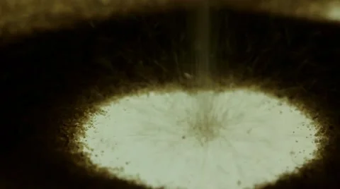 Jet of sand falls on a glass table Stock Footage 50898191