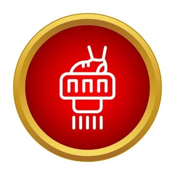 Jet shoes icon representing future technology and speed Stock Illustration