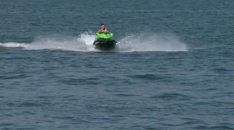 Jet ski 03 e Stock Footage 12036347