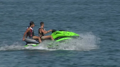Jet ski 04 e Stock Footage 12036492
