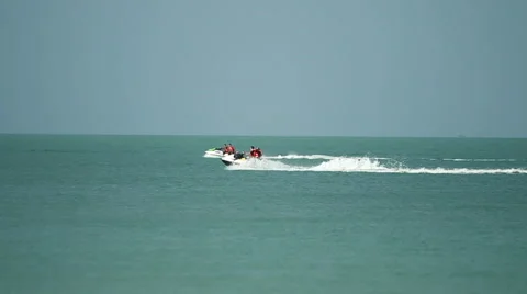 Jet Ski in Action 4 Stock Footage 46020861
