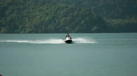 Jet Ski in Action 5 Stock Footage 46020319