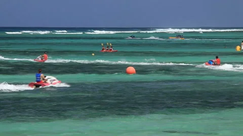Jet Ski and Kayak Stock Footage 324925299