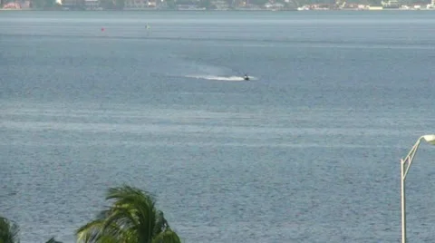 Jet Ski in the Bay Stock Footage 11495900