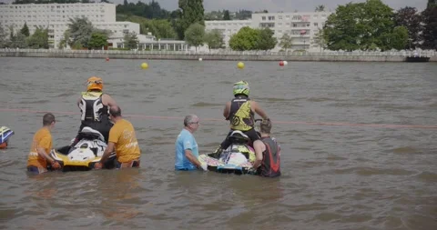 Jet ski competition Vídeo Stock 167681184