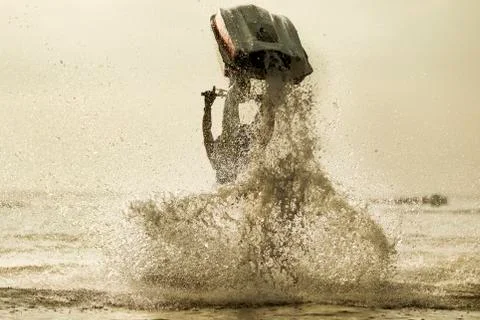 Jet Ski Freestyle Stock Photos