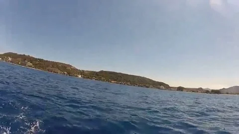 Jet ski front view Stock Footage 98248088