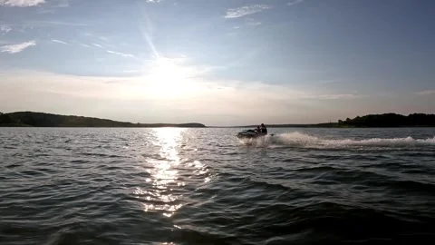 Jet ski fun Stock Footage 296993231