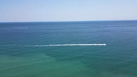 Jet ski fun ride in Spain. Stock Footage 267872698