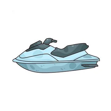 Jet Ski illustration Stock Illustration
