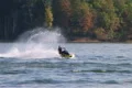 Jet Ski Jumps On Lake 03 Footage