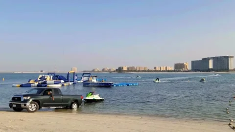 Jet ski launce Stock Footage 193994097