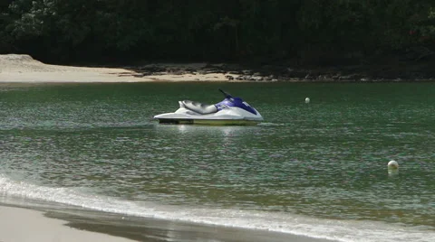 Jet Ski Lonely Stock Footage 46027290
