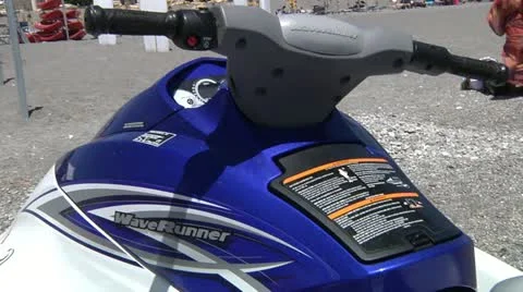 Jet ski motor. Stock Footage 11412554