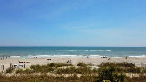 Jet Ski pulling raft Video stock 107114478