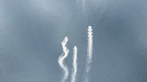 Jet Ski Race Stockbeeldmateriaal 97910845