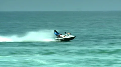 Jet-Ski rider Stock Footage 463217