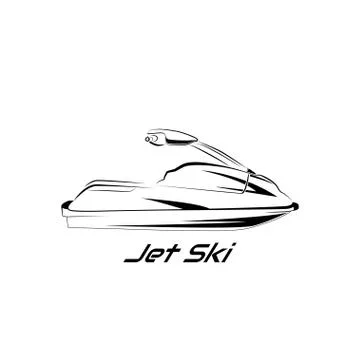 Jet ski, scooter Stock Illustration
